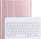 Lunso - afneembare Keyboard hoes (verlicht) - Geschikt voor iPad Pro 11 inch (2020) - Rose Goud