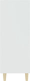 vidaXL - Dressoir - 69,5x32,5x90 - cm - bewerkt - hout - wit