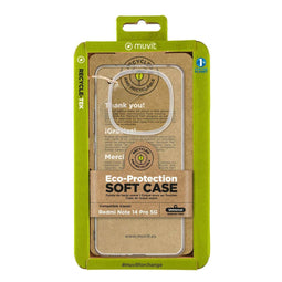 Muvit Xiaomi Redmi Note 14 Pro 5G - Telefoonhoes - Bescherming tegen blutsen en deuken - Transparant