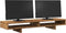 vidaXL - Monitorstandaard - 100x27x15 - cm - bewerkt - hout - oud - houtkleurig
