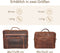 Donbolso® San Francisco - Schoudertas 17 inch - Nappa leer - Vintage Brown