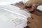 Alassio schrijfmap - A4 - 4 ringsmechaniek - leer - cognac - JU-31516