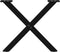 vidaXL - Salontafelpoten - 2 - st - X-vormig - 38x(42-43) - cm - staal - zwart