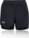 Under Armour UA Fly By 2-in-1 Shorts - Dames Sportbroek - Maat S - Zwart