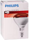Philips BR125 - Infraroodlamp E27 250W 230V - Warmtelamp Rood Licht
