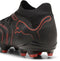 PUMA FUTURE 9 MATCH FG/AG - Unisex Sportschoenen - Flexibele pasvorm 360-graden wendbaarheid - PUMA Black-Glowing Red-Strong Gray
