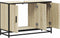 vidaXL - Wastafelkast - 90x33x60 - cm - bewerkt - hout - sonoma - eikenkleurig