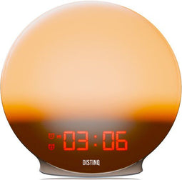 DistinQ Wake-Up Light - Wekkerradio - Dubbele wektijd Slaaphulp USB