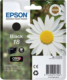 Epson Claria Home Ink - Inktcartridge - Zwart - Compatibel met XP-30/XP-102/XP-202/XP-205/XP-302/XP-305/XP-402/XP-405