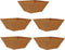 vidaXL - Tuin - Kom - Planten - 5 - stuks - 35x35x15 - cm - Weerbestendig - Staal