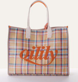 Oilily-Check Shopper Sheer Lilac-Dames