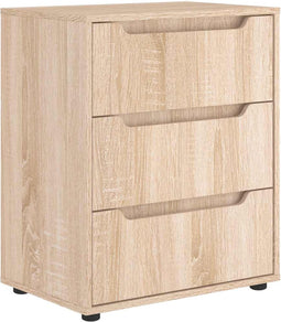 vidaXL - Dressoir - VISNES - 60x40x73 - cm - spaanplaat - sonoma - eikenkleurig