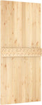 vidaXL - Schuifdeur - met - beslag - 95x210 - cm - massief - grenenhout