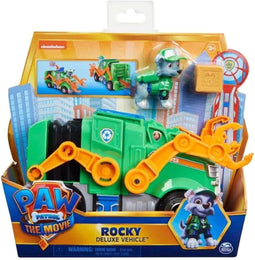 PAW PATROL THE MOVIE - Deluxe Voertuig - Rocky met transformatie - Zilverkleurig