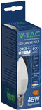 V-TAC VT-268 - LED-kaarslamp - E14-fitting - 6,5 W - 600 lumen - 4000 K - Wit