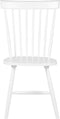 BURGES - Eetkamerstoel - Wit - Rubberhout