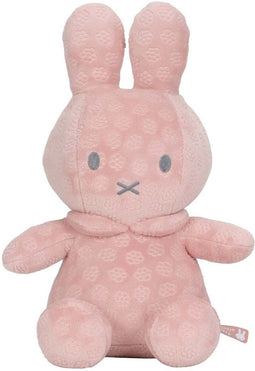 Nijntje Knuffel - 30 cm - Zachte stof met bloemetjes - Roze