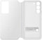 Samsung Galaxy S22 - Clear View Stand Cover - Semi-transparante voorkant - Wit