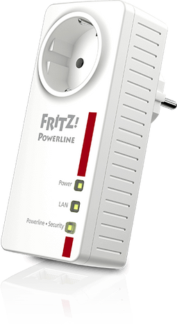 AVM FRITZ! Powerline 1220E - Powerline adapter - 1200 Mbps - 2x Ethernet 1 Gbps (1x)