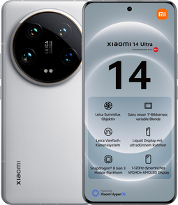 Xiaomi 14 Ultra - Wit - 512 GB - Dubbele fysieke simkaart