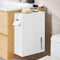 sobuy Toiletpapierhouder - Wandmontage - Ruimtebesparend - Wit - 14 × 30 × 42 cm