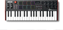 Akai MPK Mini Plus - MIDI keyboard - 37 toetsen - 8 RGB pads - USB 2.0 - 64-staps sequencer