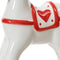 Hobbelpaarood dolomiet l14b4h14 cm rood