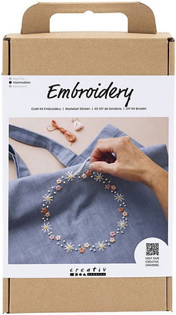 Hobbyset Borduurwerk Pigeon Blue Draagtas