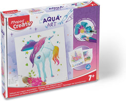Hobbyset maped creativ aquaart eenhoorn 14delig | Stuk a 1 set