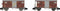 Hobbytrain - 2tlg. Set Ged. Guterwagen K2 Sbb Braun Ep.iv - HOB-H24202