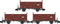 Hobbytrain - 3er Set Offene Guterwagen Fbkk Sbb Iv Sbb Kreuz (?/21) * - HOB-H24302