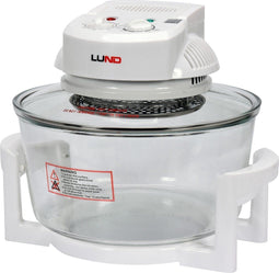 LUND Professional heteluchtoven 12 + 5L - Halogeen oven - 1400W - Inclusief 8-delige accessoires set