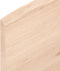 vidaXL - Wandschap - 100x40x2 - cm - onbehandeld - massief - eikenhout
