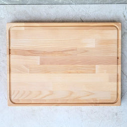 HOCHO Dice Hakblok - Beukenhout - 520x380x40mm - Met Sapgeul & Handgrepen