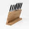 HOCHO Eiken Magnetisch Messenblok – 375x100x210 mm – Voor 7 Messen