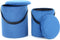Hocker Arabella 125 2er-Set Blau / Schwarz