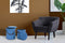 Hocker Arabella 125 2er-Set Blau / Schwarz