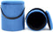 Hocker Arabella 125 2er-Set Blau / Schwarz