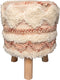 Hocker Bohist 225 Rosa / Creme