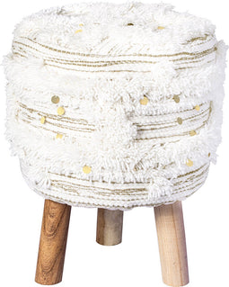 Hocker Corin 125 Elfenbein / Gold