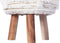 Hocker Corin 125 Elfenbein / Gold
