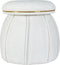 Hocker Corin 135 Weiß / Gold