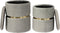 Hocker Milas 100 set van 2 Grijs