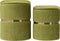 Hocker Milas 100 set van 2 Groen