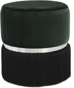 Hocker Rebecca 800 Donkergroen / Zwart / Zilver