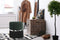 Hocker Rebecca 800 Donkergroen / Zwart / Zilver