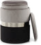 Hocker Zora 125 2er-Set Grau / Silber / Schwarz