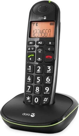 Doro PhoneEasy 100W - DECT telefoon - Groot display en toetsen - Zwart (2 stuks)