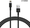 HOCO X20 Flash USB naar Lightning kabel 2 meter zwart - voor Apple iPhone en iPad