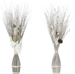 Boeket DKD Home Decor Blommor Kokosvezel (2 pcs) (40 x 40 x 100 cm)